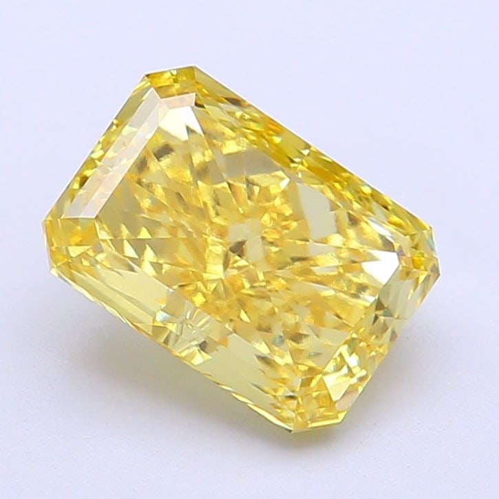 Loose Diamond - RADIANT 2.31ct Fancy Intense Yellow VVS2: Loose Diamond - RADIANT 2.31ct Fancy Intense Yellow VVS2 Source: This is a real non-mined Diamond that has been grown in a lab Shape: RADIANT Carats: 2.31 Color: Fancy Intense Yellow Certification: IG