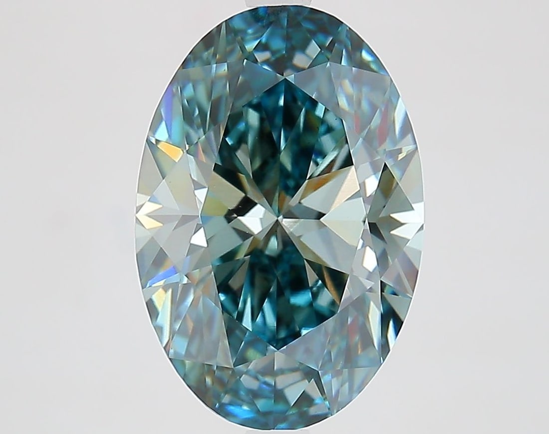 Loose Diamond - OVAL 4.38ct Fancy Vivid Blue VS1: Loose Diamond - OVAL 4.38ct Fancy Vivid Blue VS1 Source: This is a real non-mined Diamond that has been grown in a lab Shape: OVAL Carats: 4.38 Color: Fancy Vivid Blue Certification: IGI Video: