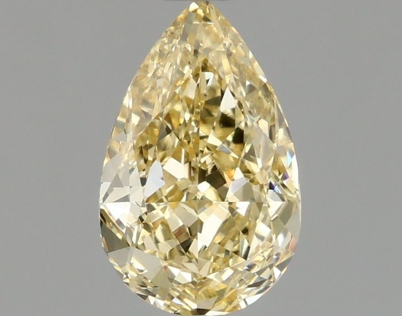 Loose Diamond - PEAR 1.07ct Fancy Intense Yellow VS1: Loose Diamond - PEAR 1.07ct Fancy Intense Yellow VS1 Source: This is a real non-mined Diamond that has been grown in a lab Shape: PEAR Carats: 1.07 Color: Fancy Intense Yellow Certification: IGI Video