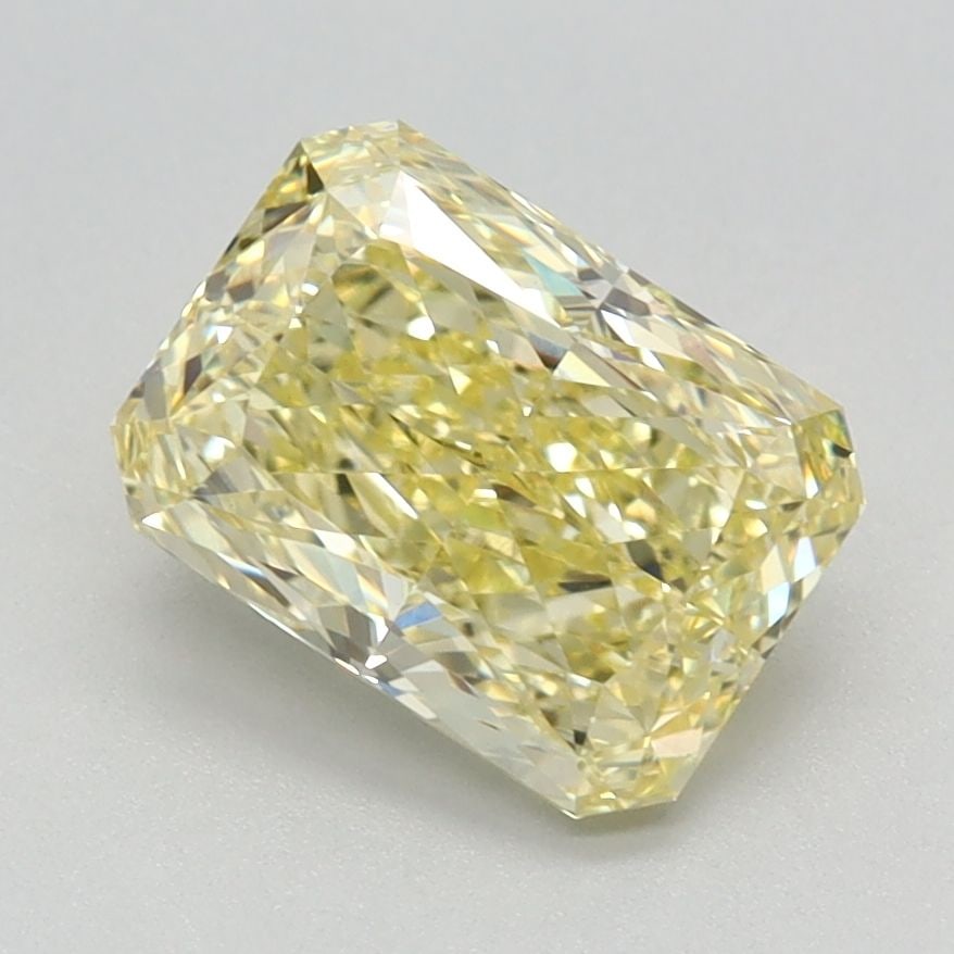 Loose Diamond - RADIANT 1.69ct Fancy Intense Yellow VVS2: Loose Diamond - RADIANT 1.69ct Fancy Intense Yellow VVS2 Source: This is a real non-mined Diamond that has been grown in a lab Shape: RADIANT Carats: 1.69 Color: Fancy Intense Yellow Certification: IG
