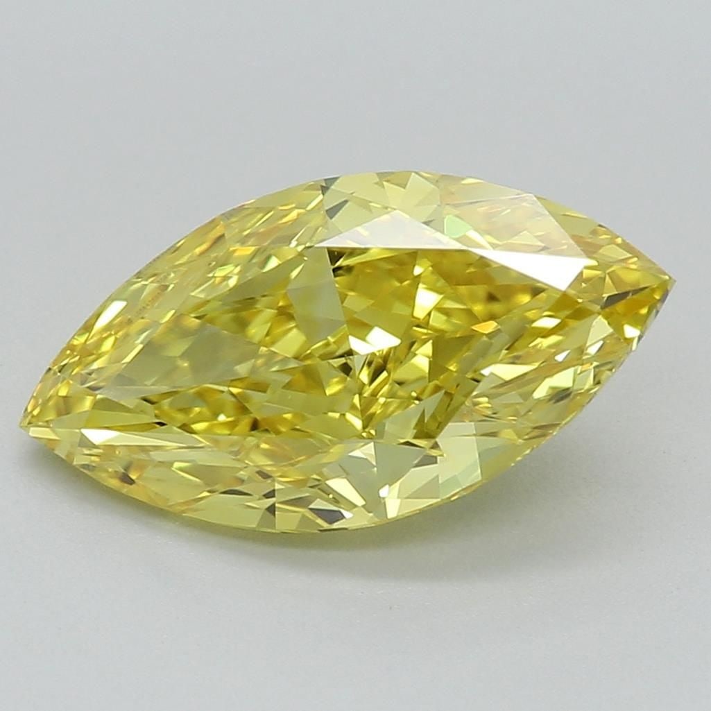 Loose Diamond - MARQUISE 1.63ct Fancy Vivid Yellow VS1: Loose Diamond - MARQUISE 1.63ct Fancy Vivid Yellow VS1 Source: This is a real non-mined Diamond that has been grown in a lab Shape: MARQUISE Carats: 1.63 Color: Fancy Vivid Yellow Certification: IGI V