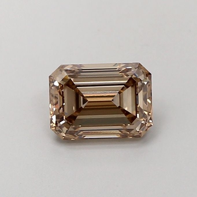 Loose Diamond - EMERALD 1.07ct Fancy Brown VS1: Loose Diamond - EMERALD 1.07ct Fancy Brown VS1 Source: This is a real non-mined Diamond that has been grown in a lab Shape: EMERALD Carats: 1.07 Color: Fancy Brown Certification: IGI Video: