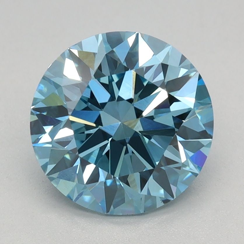 Ideal Loose Diamond - ROUND 1.58ct Fancy Vivid Blue VS1: Ideal Loose Diamond - ROUND 1.58ct Fancy Vivid Blue VS1 Source: This is a real non-mined Diamond that has been grown in a lab Shape: ROUND Carats: 1.58 Color: Fancy Vivid Blue Certification: IGI Video