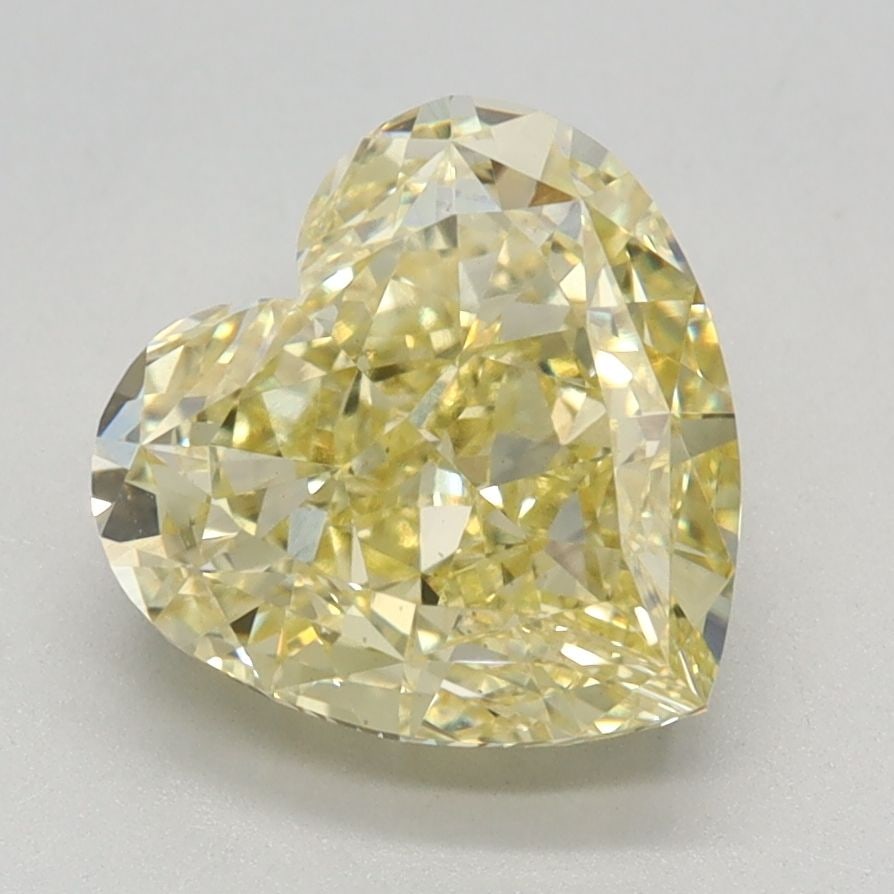 Loose Diamond - HEART 2.55ct Fancy Intense Yellow VVS2: Loose Diamond - HEART 2.55ct Fancy Intense Yellow VVS2 Source: This is a real non-mined Diamond that has been grown in a lab Shape: HEART Carats: 2.55 Color: Fancy Intense Yellow Certification: IGI Vi