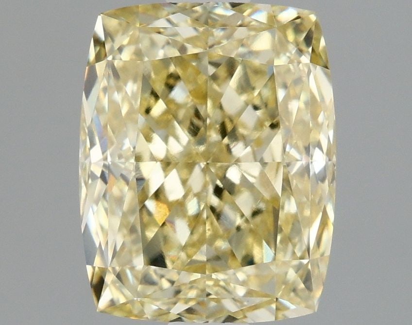 Loose Diamond - CUSHION MODIFIED 2.0ct Fancy Yellow VVS2: Loose Diamond - CUSHION MODIFIED 2.0ct Fancy Yellow VVS2 Source: This is a real non-mined Diamond that has been grown in a lab Shape: CUSHION MODIFIED Carats: 2.0 Color: Fancy Yellow Certification: IG