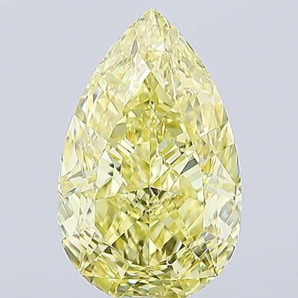 Loose Diamond - PEAR 5.05ct Fancy Intense Yellow VS1: Loose Diamond - PEAR 5.05ct Fancy Intense Yellow VS1 Source: This is a real non-mined Diamond that has been grown in a lab Shape: PEAR Carats: 5.05 Color: Fancy Intense Yellow Certification: IGI Video