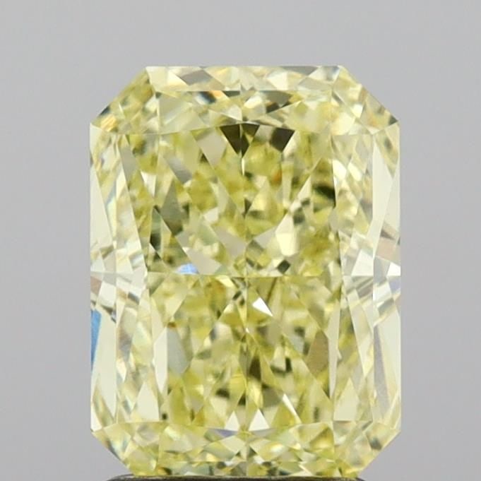 Loose Diamond - RADIANT 2.07ct Fancy Yellow VVS2: Loose Diamond - RADIANT 2.07ct Fancy Yellow VVS2 Source: This is a real non-mined Diamond that has been grown in a lab Shape: RADIANT Carats: 2.07 Color: Fancy Yellow Certification: IGI Video: