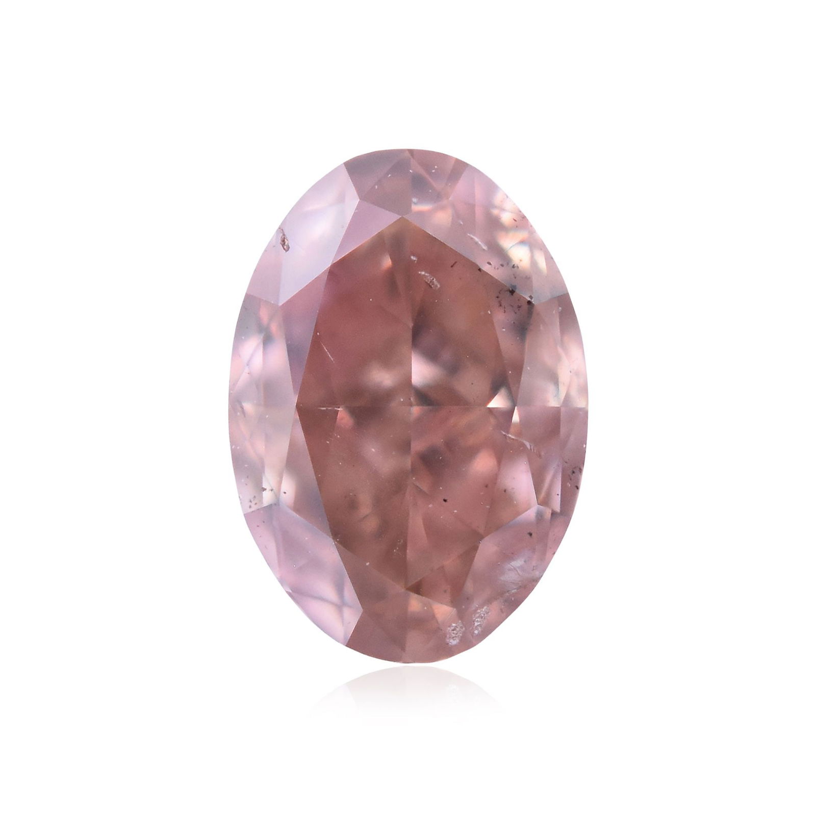Loose Diamond - OVAL 0.33ct Fancy Intense Orangey Pink SI2: Loose Diamond - OVAL 0.33ct Fancy Intense Orangey Pink SI2 Source: Natural Shape: OVAL Carats: 0.33 Color: Fancy Intense Orangey Pink Certification: GIA Video: