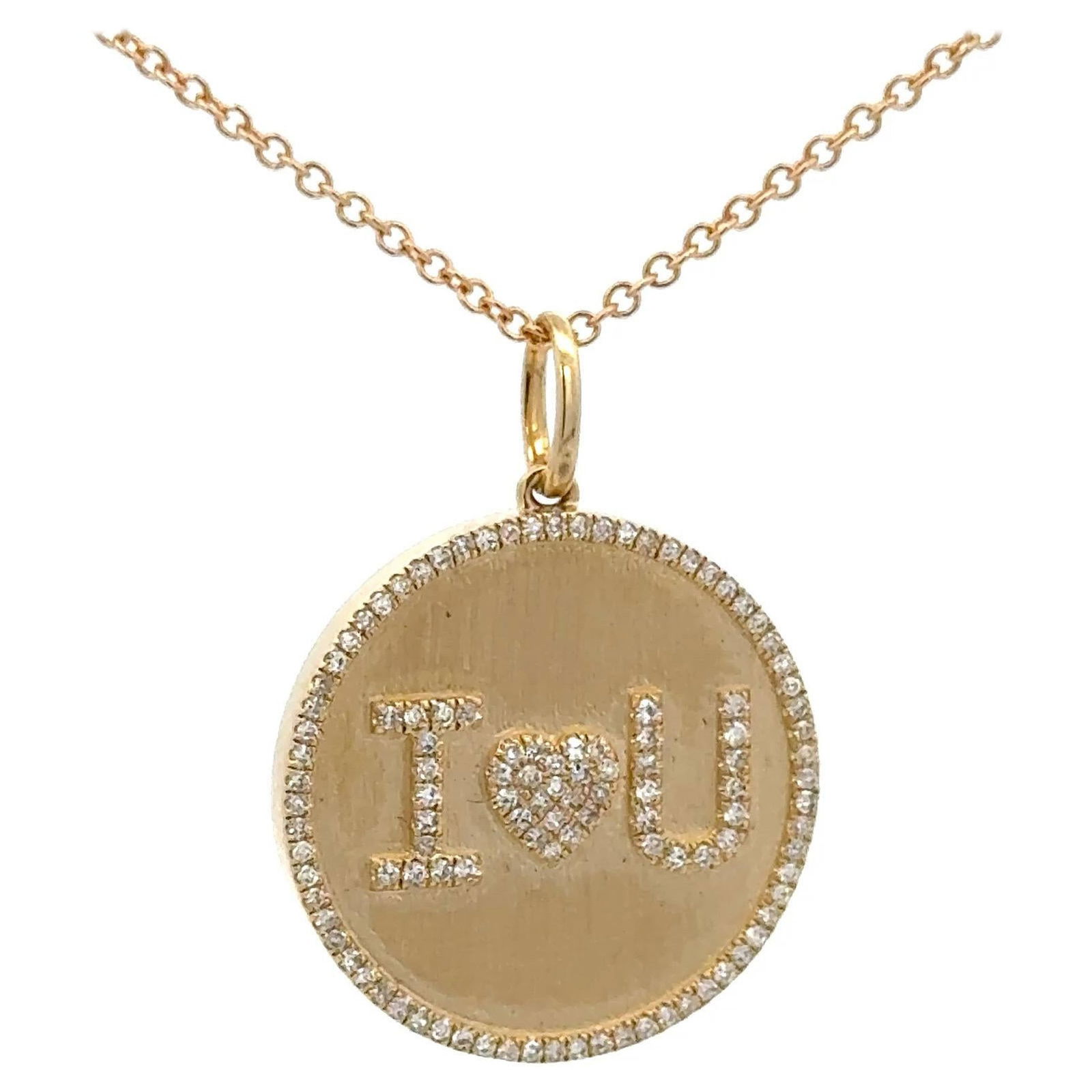 Harbor Diamonds I LOVE YOU Charm Pendant 14K Yellow Gold 0.27 ct Diamonds: Harbor Diamonds I LOVE YOU Charm Pendant 14K Yellow Gold 0.27 ct Diamonds This exquisite charm pendant is crafted from 14K yellow gold, featuring a contemporary design that elegantly expresses the phr