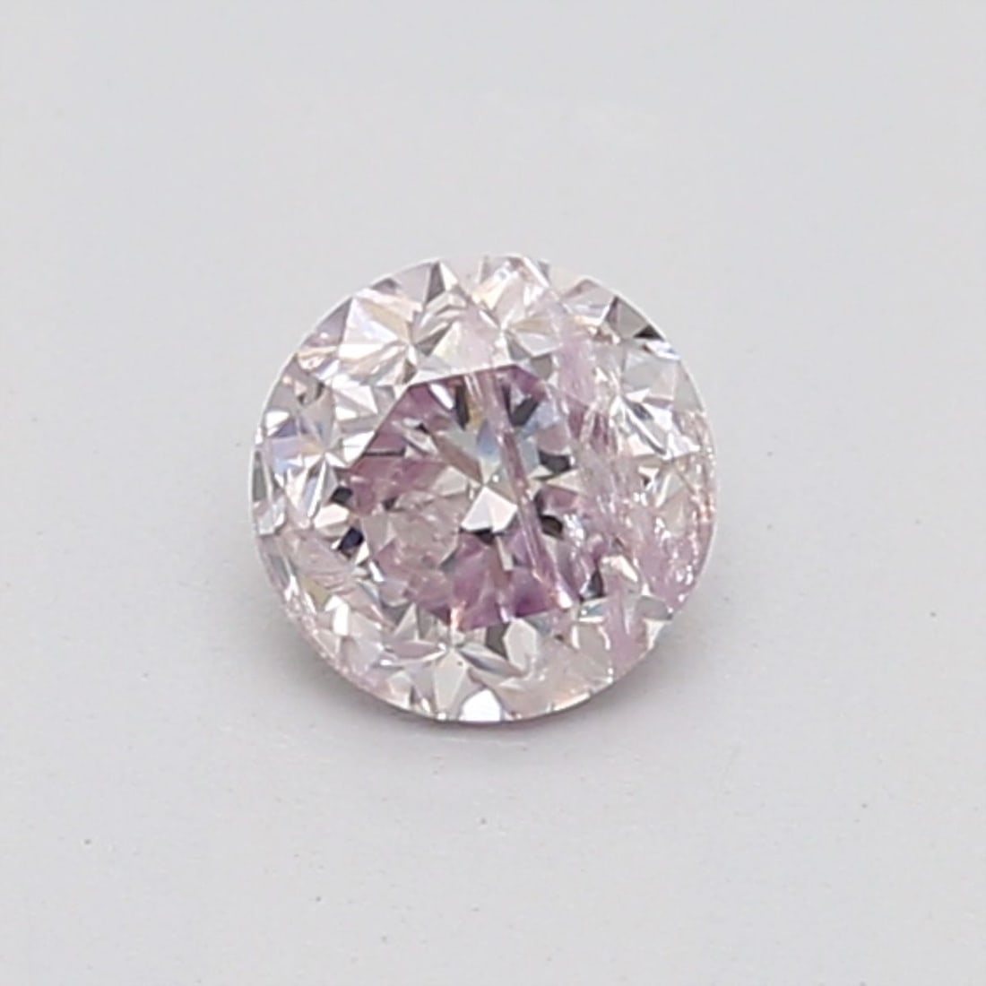 Loose Diamond - ROUND 0.47ct Fancy Light Purplish Pink: Loose Diamond - ROUND 0.47ct Fancy Light Purplish Pink Source: Natural Shape: ROUND Carats: 0.47 Color: Fancy Light Purplish Pink Certification: GIA Video: