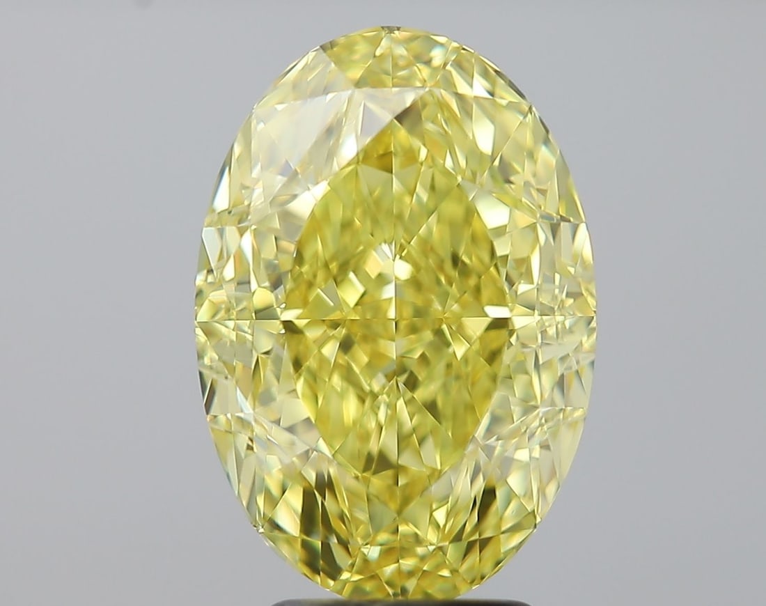 Loose Diamond - OVAL 5.04ct Fancy Vivid Yellow VS2: Loose Diamond - OVAL 5.04ct Fancy Vivid Yellow VS2 Source: Natural Shape: OVAL Carats: 5.04 Color: Fancy Vivid Yellow Certification: GIA Video: