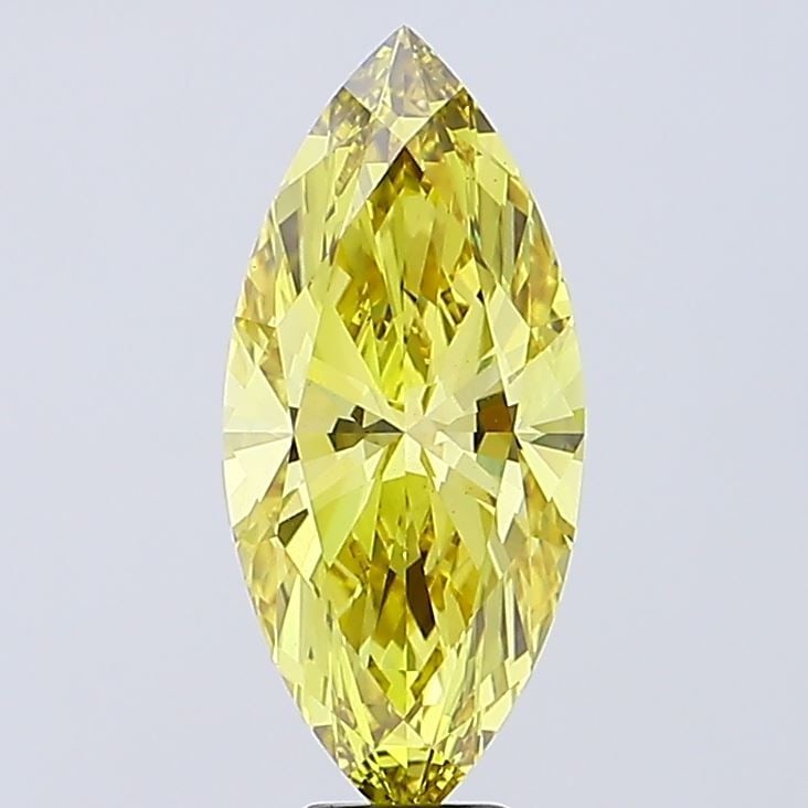Loose Diamond - MARQUISE 7.56ct Fancy Intense Yellow VS1: Loose Diamond - MARQUISE 7.56ct Fancy Intense Yellow VS1 Source: This is a real non-mined Diamond that has been grown in a lab Shape: MARQUISE Carats: 7.56 Color: Fancy Intense Yellow Certification: I