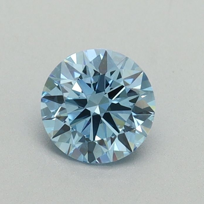 Ideal Loose Diamond - ROUND 0.53ct Fancy Vivid Blue VS1: Ideal Loose Diamond - ROUND 0.53ct Fancy Vivid Blue VS1 Source: This is a real non-mined Diamond that has been grown in a lab Shape: ROUND Carats: 0.53 Color: Fancy Vivid Blue Certification: IGI Video