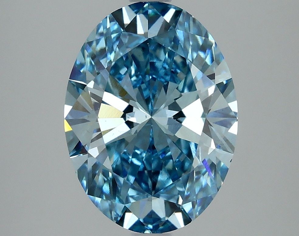 Loose Diamond - OVAL 3.13ct Fancy Vivid Blue VS1: Loose Diamond - OVAL 3.13ct Fancy Vivid Blue VS1 Source: This is a real non-mined Diamond that has been grown in a lab Shape: OVAL Carats: 3.13 Color: Fancy Vivid Blue Certification: IGI Video: