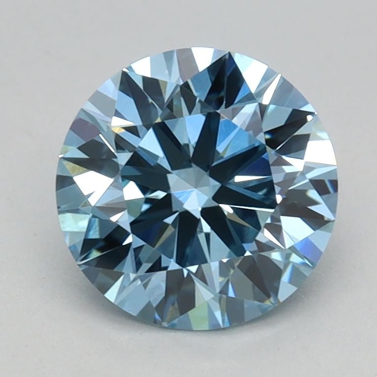 Ideal Loose Diamond - ROUND 1.12ct Fancy Vivid Blue VS1: Ideal Loose Diamond - ROUND 1.12ct Fancy Vivid Blue VS1 Source: This is a real non-mined Diamond that has been grown in a lab Shape: ROUND Carats: 1.12 Color: Fancy Vivid Blue Certification: IGI Video