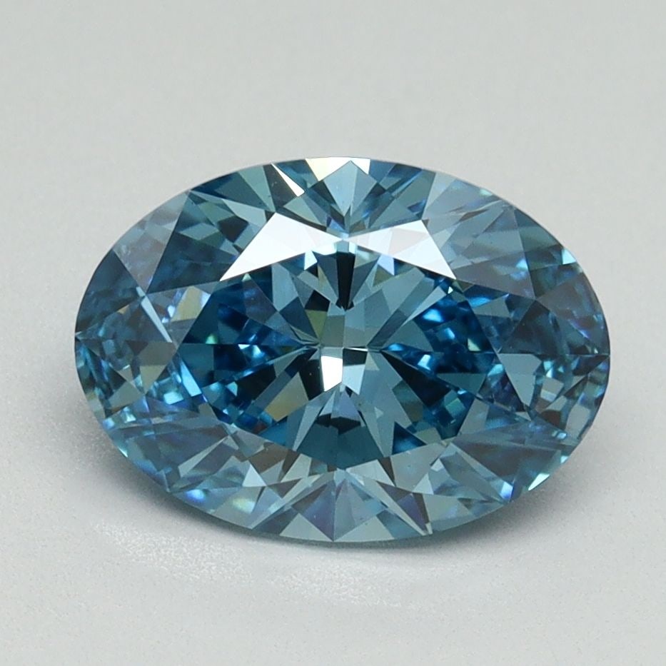 Loose Diamond - OVAL 2.01ct Fancy Vivid Blue VS1: Loose Diamond - OVAL 2.01ct Fancy Vivid Blue VS1 Source: This is a real non-mined Diamond that has been grown in a lab Shape: OVAL Carats: 2.01 Color: Fancy Vivid Blue Certification: IGI Video:
