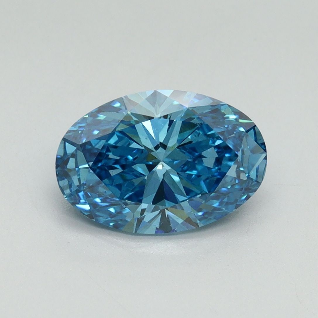 Loose Diamond - OVAL 1.68ct Fancy Vivid Blue VS1: Loose Diamond - OVAL 1.68ct Fancy Vivid Blue VS1 Source: This is a real non-mined Diamond that has been grown in a lab Shape: OVAL Carats: 1.68 Color: Fancy Vivid Blue Certification: IGI Video: