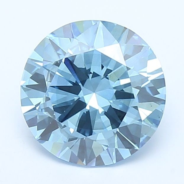 Loose Diamond - ROUND 2.79ct Fancy Vivid Blue SI2: Loose Diamond - ROUND 2.79ct Fancy Vivid Blue SI2 Source: This is a real non-mined Diamond that has been grown in a lab Shape: ROUND Carats: 2.79 Color: Fancy Vivid Blue Certification: NONE Video: