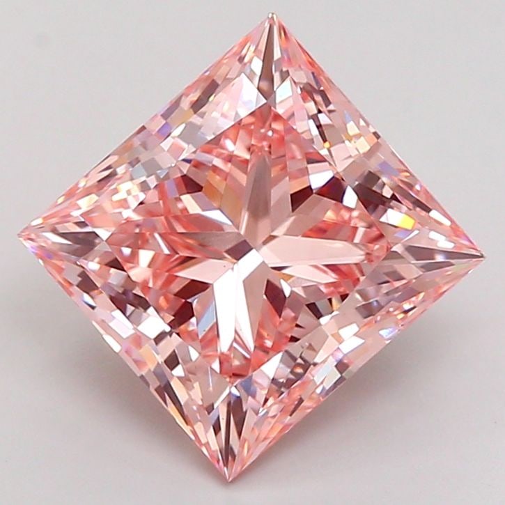 Loose Diamond - PRINCESS 7.05ct Fancy Intense Pink VS1: Loose Diamond - PRINCESS 7.05ct Fancy Intense Pink VS1 Source: This is a real non-mined Diamond that has been grown in a lab Shape: PRINCESS Carats: 7.05 Color: Fancy Intense Pink Certification: IGI V