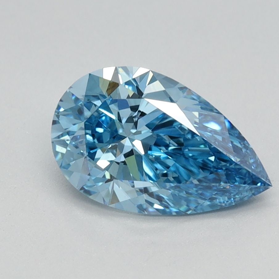 Loose Diamond - PEAR 1.07ct Fancy Vivid Blue VVS2: Loose Diamond - PEAR 1.07ct Fancy Vivid Blue VVS2 Source: This is a real non-mined Diamond that has been grown in a lab Shape: PEAR Carats: 1.07 Color: Fancy Vivid Blue Certification: IGI Video: