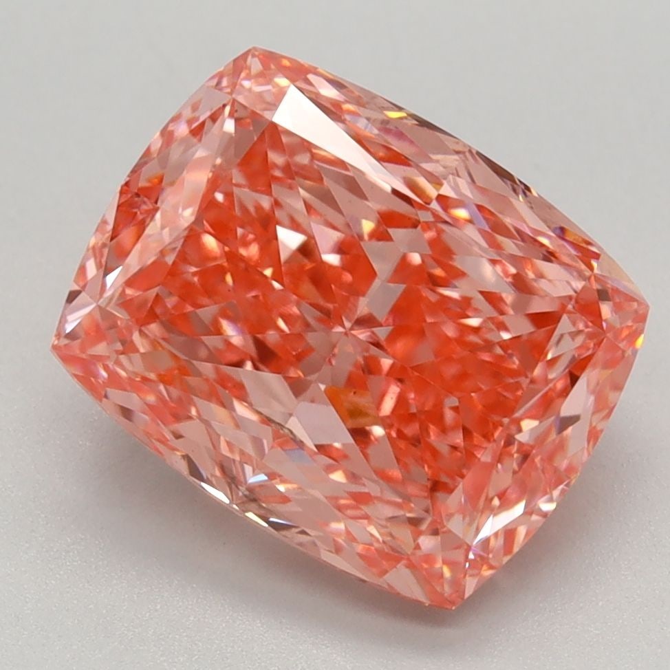 Loose Diamond - CUSHION MODIFIED 3.19ct Fancy Vivid Pink VS2: Loose Diamond - CUSHION MODIFIED 3.19ct Fancy Vivid Pink VS2 Source: This is a real non-mined Diamond that has been grown in a lab Shape: CUSHION MODIFIED Carats: 3.19 Color: Fancy Vivid Pink Certific