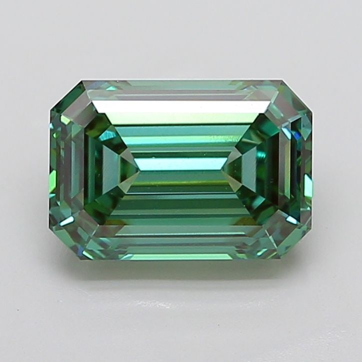 Loose Diamond - EMERALD 5.08ct Fancy Vivid Green VVS2: Loose Diamond - EMERALD 5.08ct Fancy Vivid Green VVS2 Source: This is a real non-mined Diamond that has been grown in a lab Shape: EMERALD Carats: 5.08 Color: Fancy Vivid Green Certification: IGI The