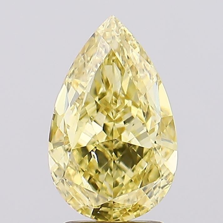 Loose Diamond - PEAR 3.05ct Fancy Vivid Yellow VS2: Loose Diamond - PEAR 3.05ct Fancy Vivid Yellow VS2 Source: This is a real non-mined Diamond that has been grown in a lab Shape: PEAR Carats: 3.05 Color: Fancy Vivid Yellow Certification: IGI Video: