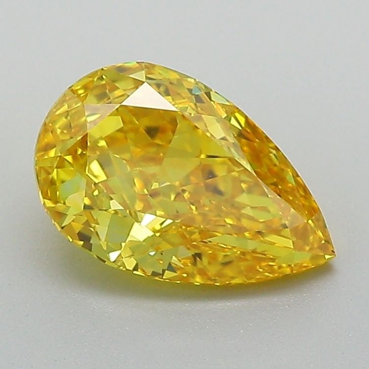 Loose Diamond - PEAR 1.61ct Fancy Vivid Yellow VVS2: Loose Diamond - PEAR 1.61ct Fancy Vivid Yellow VVS2 Source: This is a real non-mined Diamond that has been grown in a lab Shape: PEAR Carats: 1.61 Color: Fancy Vivid Yellow Certification: IGI Video:
