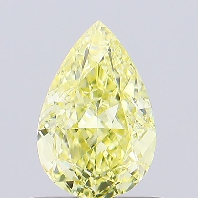 Loose Diamond - PEAR 0.73ct Fancy Intense Yellow VS1: Loose Diamond - PEAR 0.73ct Fancy Intense Yellow VS1 Source: This is a real non-mined Diamond that has been grown in a lab Shape: PEAR Carats: 0.73 Color: Fancy Intense Yellow Certification: NONE Vide