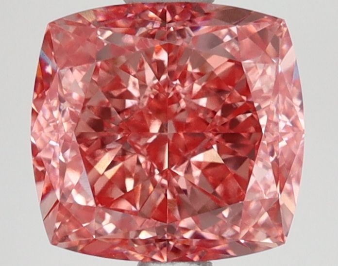 Loose Diamond - CUSHION MODIFIED 2.59ct Fancy Vivid Pink VVS2: Loose Diamond - CUSHION MODIFIED 2.59ct Fancy Vivid Pink VVS2 Source: This is a real non-mined Diamond that has been grown in a lab Shape: CUSHION MODIFIED Carats: 2.59 Color: Fancy Vivid Pink Certifi
