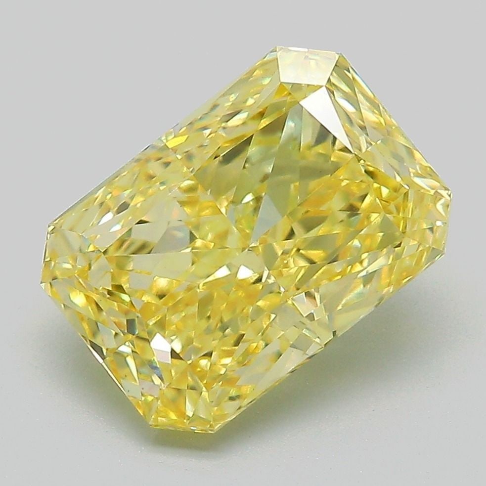 Loose Diamond - RADIANT 4.02ct Fancy Vivid Yellow VVS2: Loose Diamond - RADIANT 4.02ct Fancy Vivid Yellow VVS2 Source: This is a real non-mined Diamond that has been grown in a lab Shape: RADIANT Carats: 4.02 Color: Fancy Vivid Yellow Certification: IGI Vi