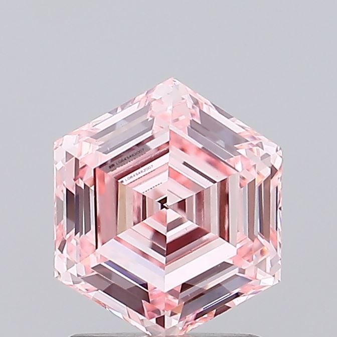 Loose Diamond - HEXAGONAL 1.59ct Fancy Intense Pink VS1: Loose Diamond - HEXAGONAL 1.59ct Fancy Intense Pink VS1 Source: This is a real non-mined Diamond that has been grown in a lab Shape: HEXAGONAL Carats: 1.59 Color: Fancy Intense Pink Certification: IGI