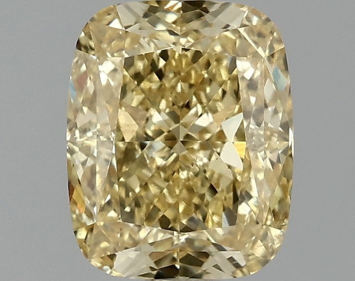 Loose Diamond - CUSHION BRILLIANT 1.57ct Fancy Intense Yellow VS2: Loose Diamond - CUSHION BRILLIANT 1.57ct Fancy Intense Yellow VS2 Source: This is a real non-mined Diamond that has been grown in a lab Shape: CUSHION BRILLIANT Carats: 1.57 Color: Fancy Intense Yello