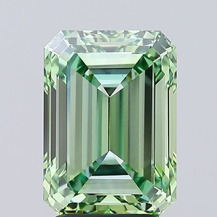 Loose Diamond - EMERALD 3.2ct Fancy Vivid Green VVS2: Loose Diamond - EMERALD 3.2ct Fancy Vivid Green VVS2 Source: This is a real non-mined Diamond that has been grown in a lab Shape: EMERALD Carats: 3.2 Color: Fancy Vivid Green Certification: IGI Video: