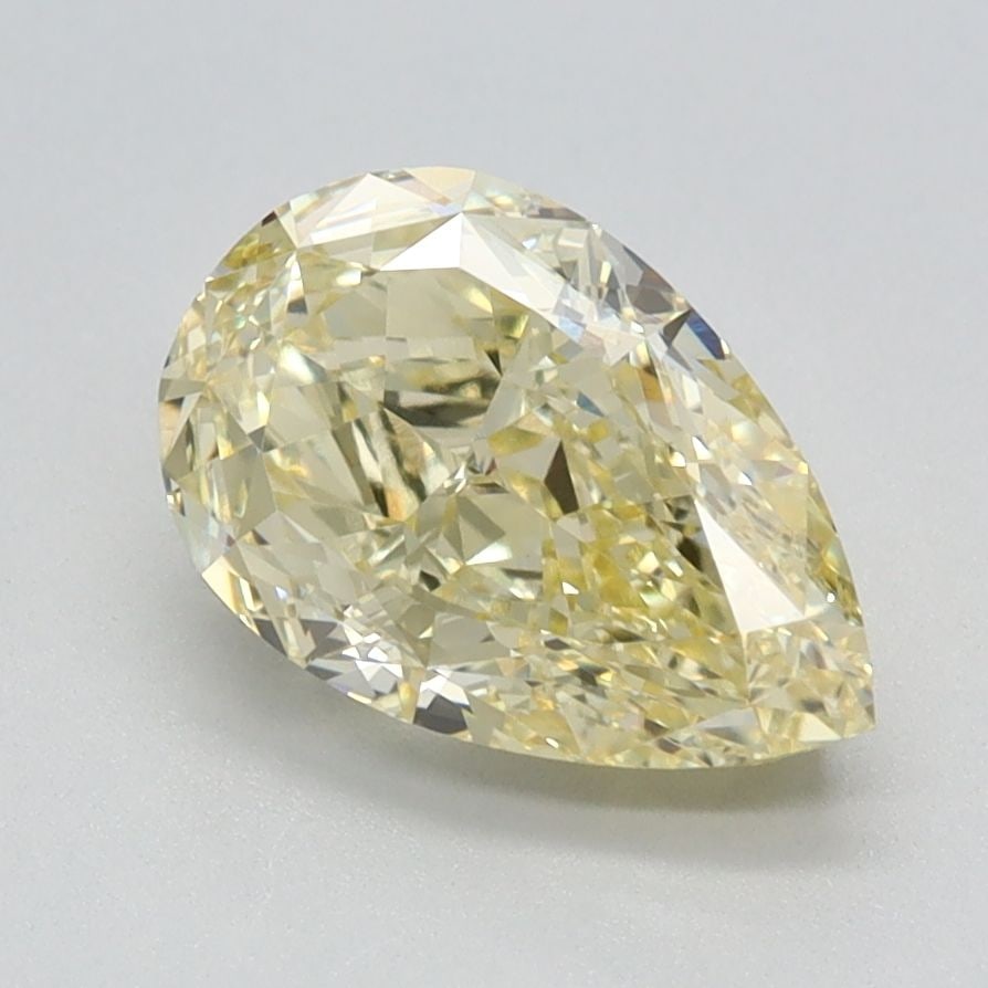 Loose Diamond - PEAR 1.77ct Fancy Intense Yellow VVS2: Loose Diamond - PEAR 1.77ct Fancy Intense Yellow VVS2 Source: This is a real non-mined Diamond that has been grown in a lab Shape: PEAR Carats: 1.77 Color: Fancy Intense Yellow Certification: IGI Vide
