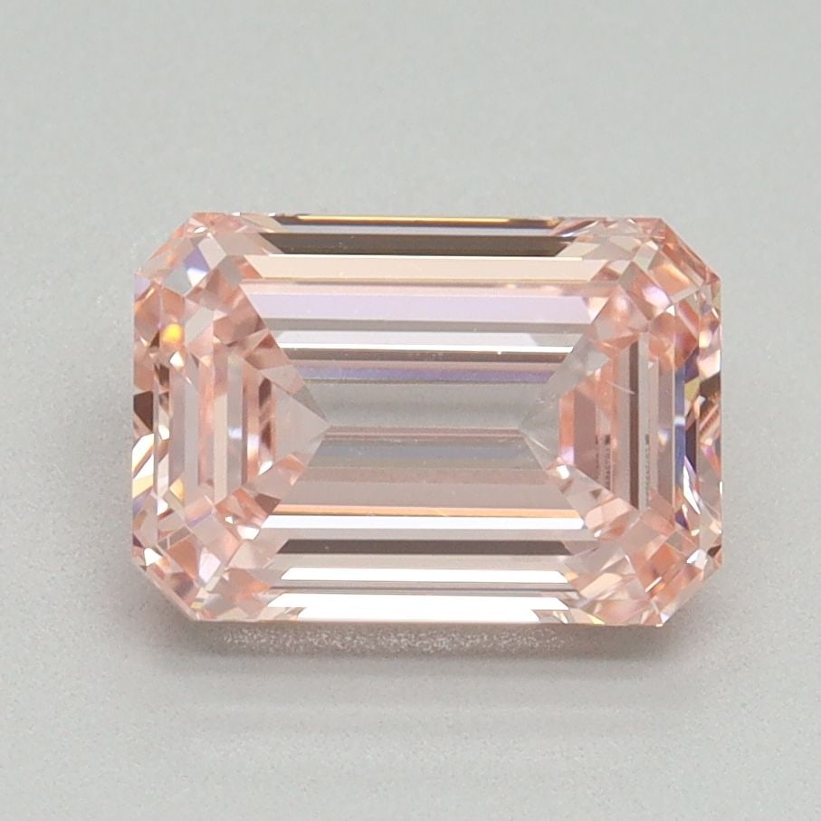 Loose Diamond - EMERALD 2.06ct Fancy Intense Pink VS1: Loose Diamond - EMERALD 2.06ct Fancy Intense Pink VS1 Source: This is a real non-mined Diamond that has been grown in a lab Shape: EMERALD Carats: 2.06 Color: Fancy Intense Pink Certification: IGI Vid