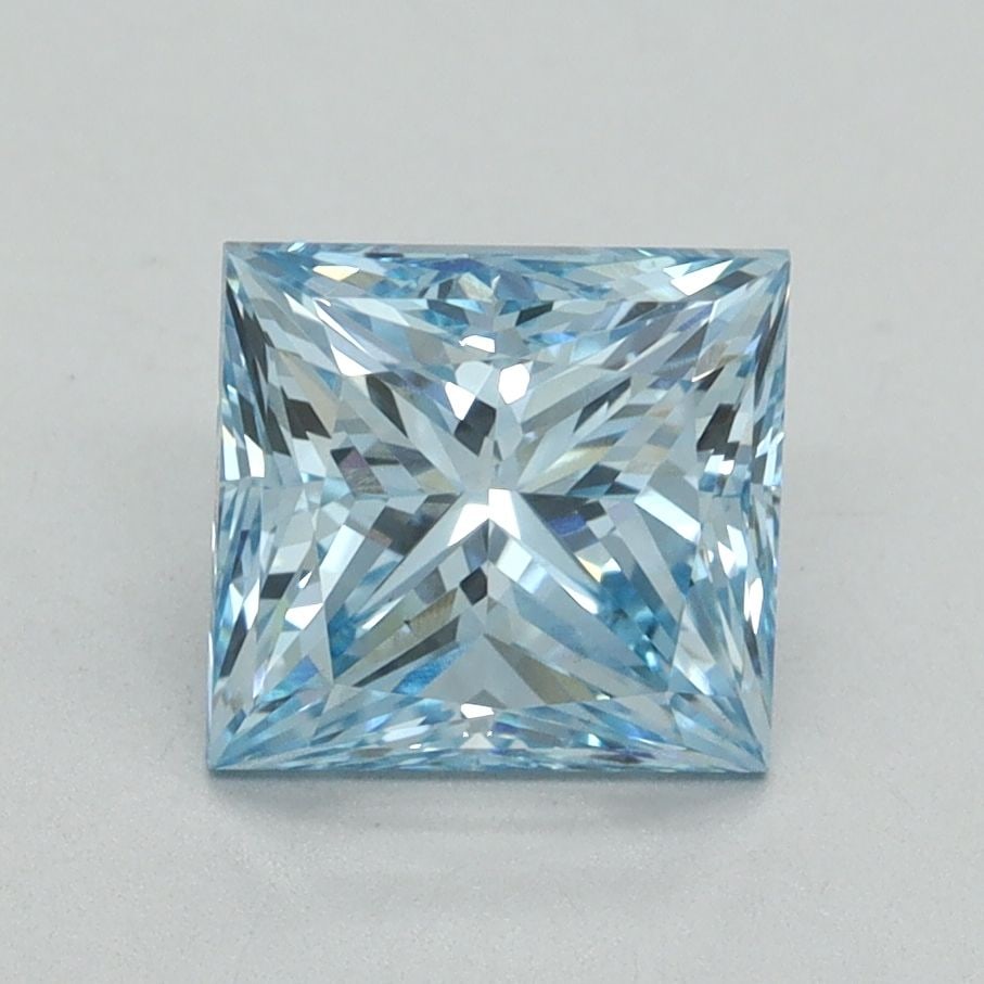 Loose Diamond - PRINCESS 2.01ct Fancy Vivid Blue VS1: Loose Diamond - PRINCESS 2.01ct Fancy Vivid Blue VS1 Source: This is a real non-mined Diamond that has been grown in a lab Shape: PRINCESS Carats: 2.01 Color: Fancy Vivid Blue Certification: IGI Video