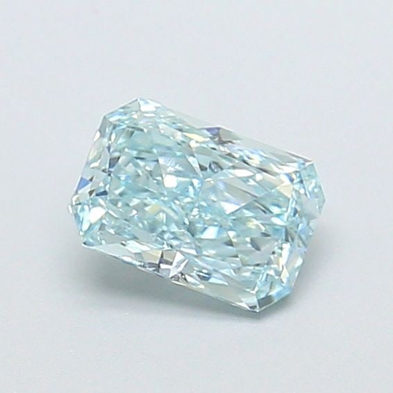 Loose Diamond - RADIANT 0.71ct Fancy Intense Blueish Green VS1: Loose Diamond - RADIANT 0.71ct Fancy Intense Blueish Green VS1 Source: This is a real non-mined Diamond that has been grown in a lab Shape: RADIANT Carats: 0.71 Color: Fancy Intense Blueish Green Cert