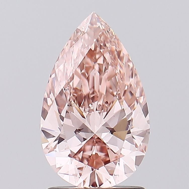 Loose Diamond - PEAR 1.5ct Fancy Brown Pink VS2: Loose Diamond - PEAR 1.5ct Fancy Brown Pink VS2 Source: This is a real non-mined Diamond that has been grown in a lab Shape: PEAR Carats: 1.5 Color: Fancy Brown Pink Certification: NONE Video: