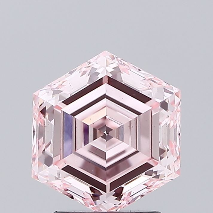 Loose Diamond - HEXAGONAL 2.07ct Fancy Intense Pink VS2: Loose Diamond - HEXAGONAL 2.07ct Fancy Intense Pink VS2 Source: This is a real non-mined Diamond that has been grown in a lab Shape: HEXAGONAL Carats: 2.07 Color: Fancy Intense Pink Certification: IGI
