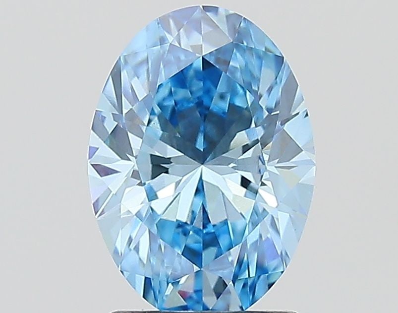 Loose Diamond - OVAL 1.61ct Fancy Vivid Blue VS1: Loose Diamond - OVAL 1.61ct Fancy Vivid Blue VS1 Source: This is a real non-mined Diamond that has been grown in a lab Shape: OVAL Carats: 1.61 Color: Fancy Vivid Blue Certification: IGI Video: