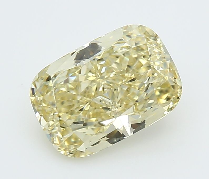 Loose Diamond - CUSHION MODIFIED 2.06ct Fancy Intense Yellow VVS2: Loose Diamond - CUSHION MODIFIED 2.06ct Fancy Intense Yellow VVS2 Source: This is a real non-mined Diamond that has been grown in a lab Shape: CUSHION MODIFIED Carats: 2.06 Color: Fancy Intense Yellow