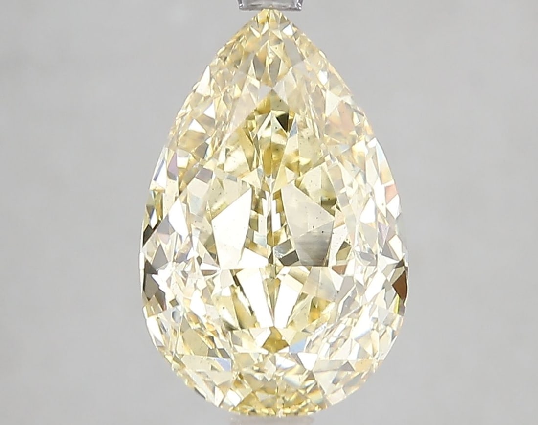 Loose Diamond - PEAR 4.07ct Fancy Intense Yellow VS2: Loose Diamond - PEAR 4.07ct Fancy Intense Yellow VS2 Source: This is a real non-mined Diamond that has been grown in a lab Shape: PEAR Carats: 4.07 Color: Fancy Intense Yellow Certification: IGI Video