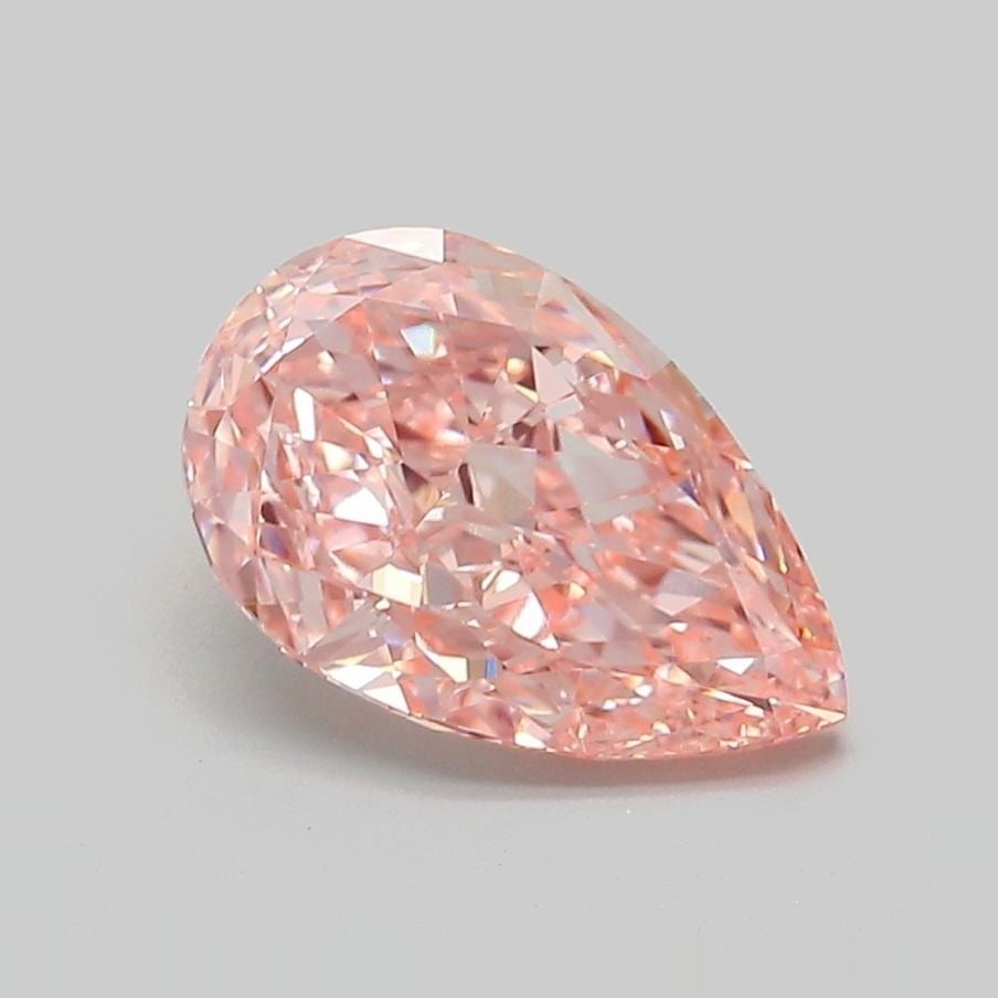 Loose Diamond - PEAR 2.18ct Fancy Vivid Pink VVS2: Loose Diamond - PEAR 2.18ct Fancy Vivid Pink VVS2 Source: This is a real non-mined Diamond that has been grown in a lab Shape: PEAR Carats: 2.18 Color: Fancy Vivid Pink Certification: IGI Video: