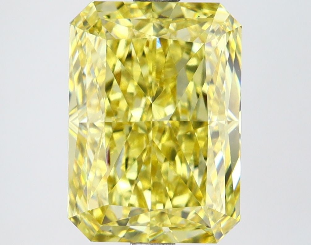 Loose Diamond - RADIANT 3.93ct Fancy Vivid Yellow VS1: Loose Diamond - RADIANT 3.93ct Fancy Vivid Yellow VS1 Source: This is a real non-mined Diamond that has been grown in a lab Shape: RADIANT Carats: 3.93 Color: Fancy Vivid Yellow Certification: IGI Vid