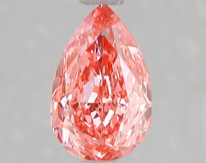 Loose Diamond - PEAR 1.57ct Fancy Vivid Pink SI1: Loose Diamond - PEAR 1.57ct Fancy Vivid Pink SI1 Source: This is a real non-mined Diamond that has been grown in a lab Shape: PEAR Carats: 1.57 Color: Fancy Vivid Pink Certification: IGI Video: