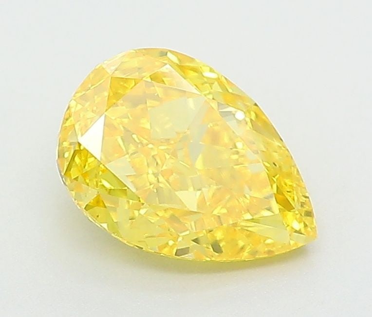 Loose Diamond - PEAR 1.16ct Fancy Vivid Yellow VS1: Loose Diamond - PEAR 1.16ct Fancy Vivid Yellow VS1 Source: This is a real non-mined Diamond that has been grown in a lab Shape: PEAR Carats: 1.16 Color: Fancy Vivid Yellow Certification: IGI The Diamo