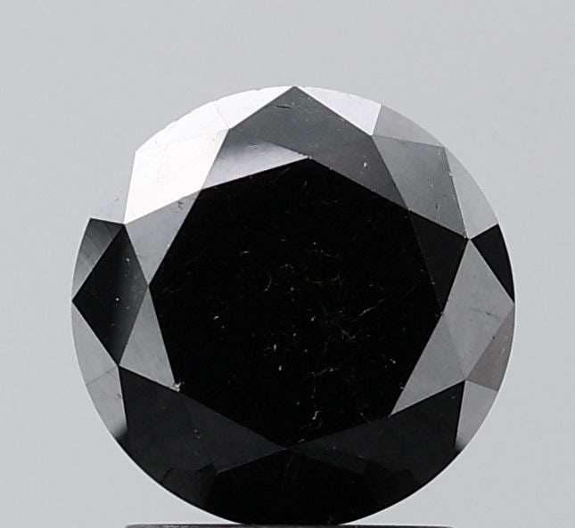 Loose Diamond - ROUND 2.55ct Fancy Black VS1: Loose Diamond - ROUND 2.55ct Fancy Black VS1 Source: Natural Shape: ROUND Carats: 2.55 Color: Fancy Black Certification: NONE Video:
