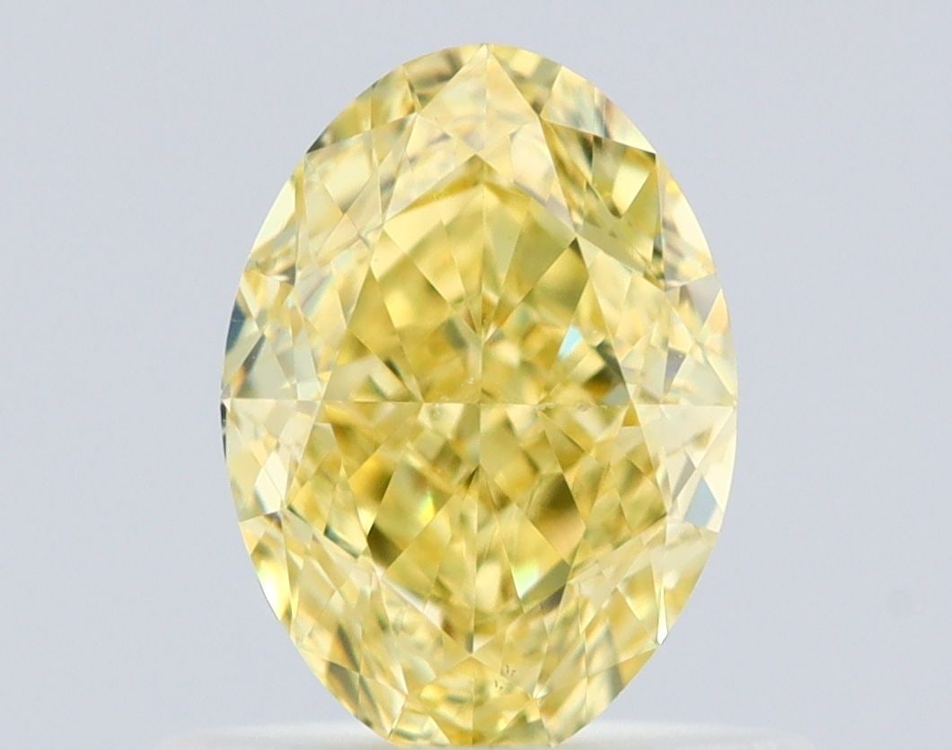 Loose Diamond - OVAL 0.75ct Fancy Intense Yellow VS2: Loose Diamond - OVAL 0.75ct Fancy Intense Yellow VS2 Source: Natural Shape: OVAL Carats: 0.75 Color: Fancy Intense Yellow Certification: GIA Video: