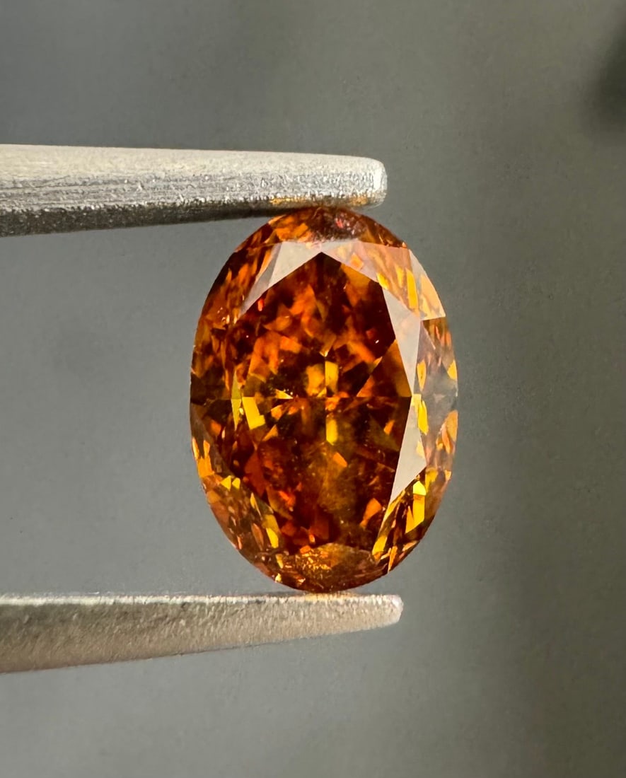 Loose Diamond - OVAL 0.57ct Fancy Deep Brown Orange SI2 (1 of 1)